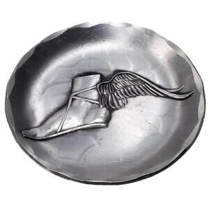 Wendell August Forge Coaster Icarus Foot Mellon Bank Twilight Quad 1989 Aluminum